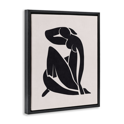 Art mural Mid-Century Boho figure brune encadrée par Nataly White