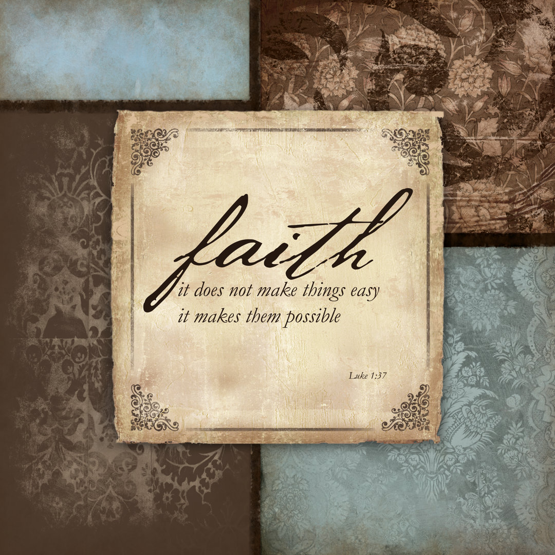 Faith Make Them Possible - Wrapped Canvas Print