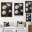 Monochromes blancs et noirs, œillets botaniques - œillets, art mural-513982979-513982978