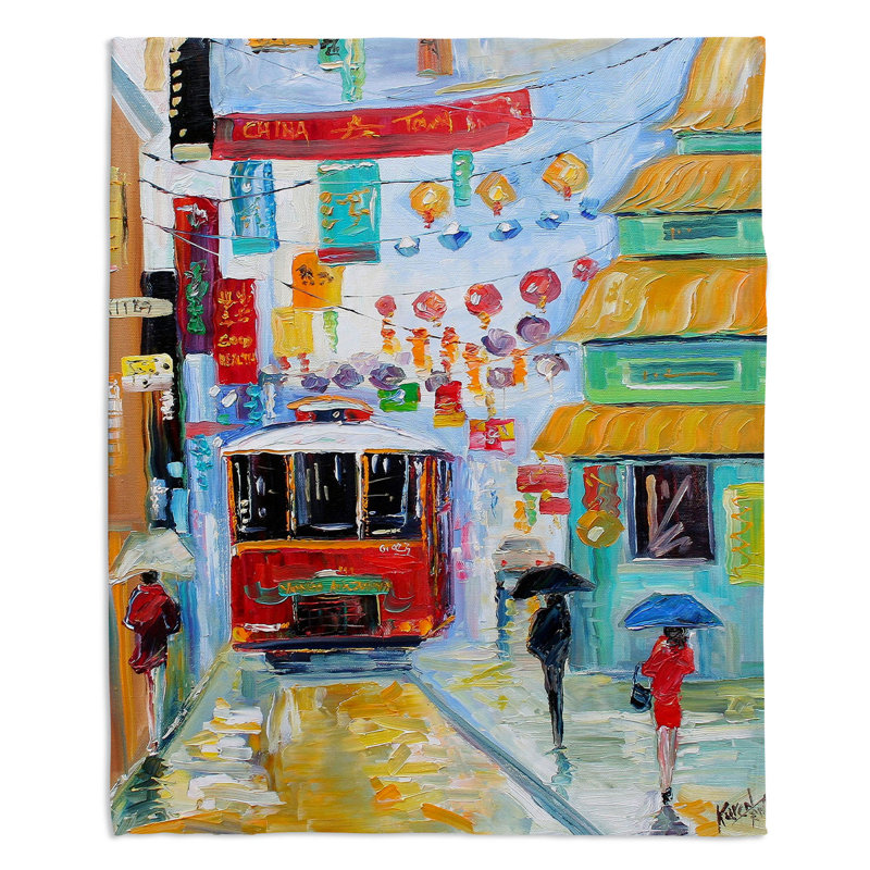Couverture en sherpa doux china town polaire, l 51 po x L 60 po