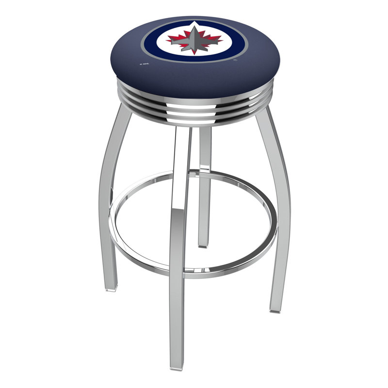 NHL Swivel Bar Stool, Winnipeg Jets, Counter Stool (25" Seat Height)