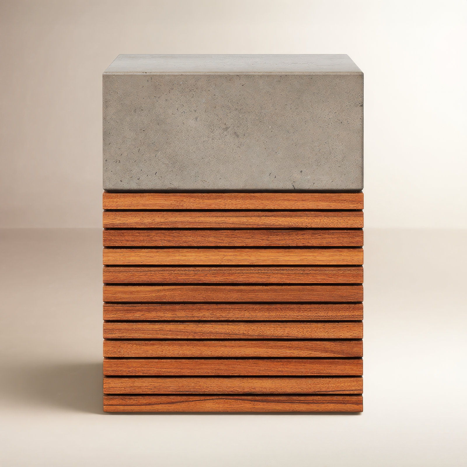 Concrete Accent Stool, Concrete
