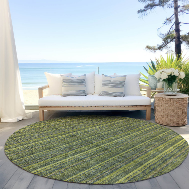 Chayden Washable Striped Indoor / Outdoor Rug