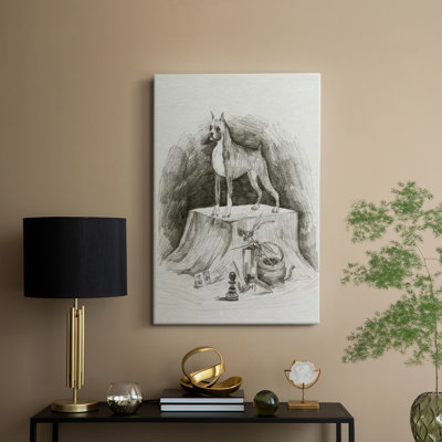A Gentleman IV -Galerie enveloppée Cavas