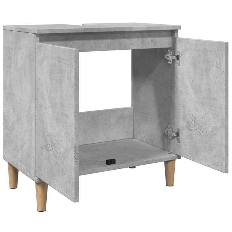 58mm Single Bathroom Vanity with Basin, Grey