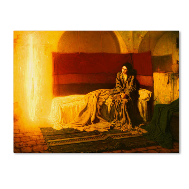 Henry Ossawa Tanner The Annunciation Framed Canvas Art, 24" x 18"