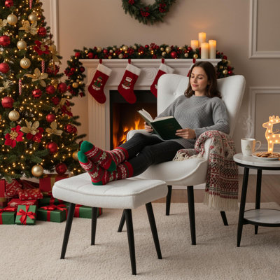 Upholstered Chenille Accent Chair
