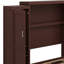 Lit escamotable avec garde-robe et tablette de rangement-558490787