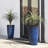 23.75"H Set Of 2 Oversized Eco-Friendly PP And Stone Honeycomb Textured Tall Plastic Planter-593483615