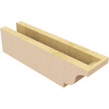 Newport Woodgrain TimberThane Rafter Tail, Primed Tan