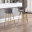 Ensemble de 30 tabourets de bar de 30 pouces avec repose-pieds chromé et base simple en velours-1424604176