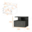 Table de chevet flottante Smokey