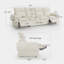 Canapé modulaire inclinable électrique, canapé inclinable 4 places avec ports USB et Type-C-759006257-759294851
