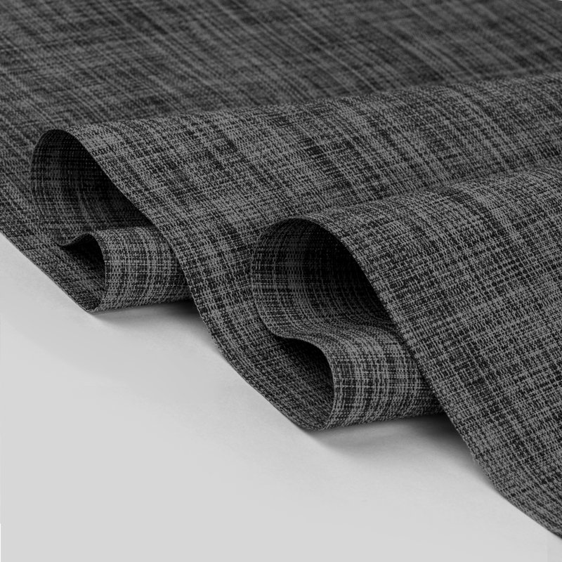 Rail à panneau simple extensible Tweed, Rectangle 9 pi 8 po x 12 pi 9 po, Noir