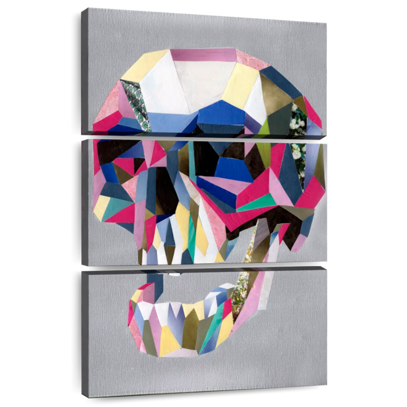 Kerner Skull Abstract, 57" H x 36" W