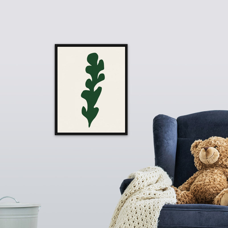 « varech ix kids », art encadré, H 20 po x l 16 po x P 1,2 o, Cadre pour toile flottant noir
