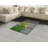 Yellow Flower High Density Long Fiber Poly Threads Decorative Area Rug Carpet-42031135