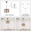 Luminaire suspendu 5 lumières Vinuk