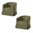 Upholstered Swivel Barrel Chair Set Of 2-2101091283