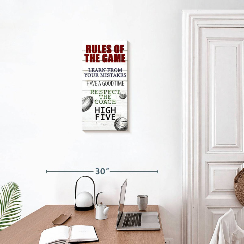 Rules Of The Game I, H 24 po x l 12 po