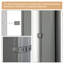 Et auvent rétractable à écran latéral et imperméable, 118 po x 71 po beige, patio, jardin, intimité de balcon, cadre en aluminium d'intimité dans le balcon, cadre en métal