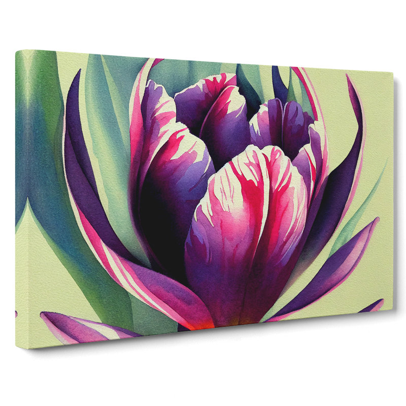 Beguiling Flower - Wrapped Canvas Print, 35cm H x 50cm W x 3cm D