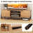 2-door Tv Stand With Charging Station Media Entertainment Center For Tvs Up To 65"