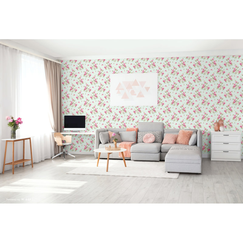 Bastogne 10m x 53cm Wallpaper Roll, Duck Egg