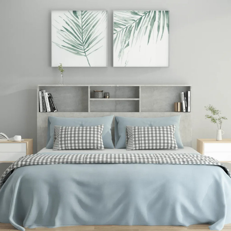 Brianah Headboard, Double (4'6), Grey