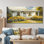 Donnalynn tournesols par le porche de ferme I - tournesols grand art mural