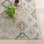Tapis bleu en jute tissé à la main Pali-50730827