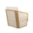 Ermadean Outdoor Acacia Wood & Mesh Club Chair