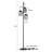 70'' Farmhouse 3-Light Dimmable Floor Lamp with Cage Shades and LED Bulbs