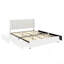 Anda Ivory Boucle Upholstered Platform Bed With Patented 4 Drawers Storage, Tufted Headboard, Wooden Slat Mattress Support, No Box Spring Needed