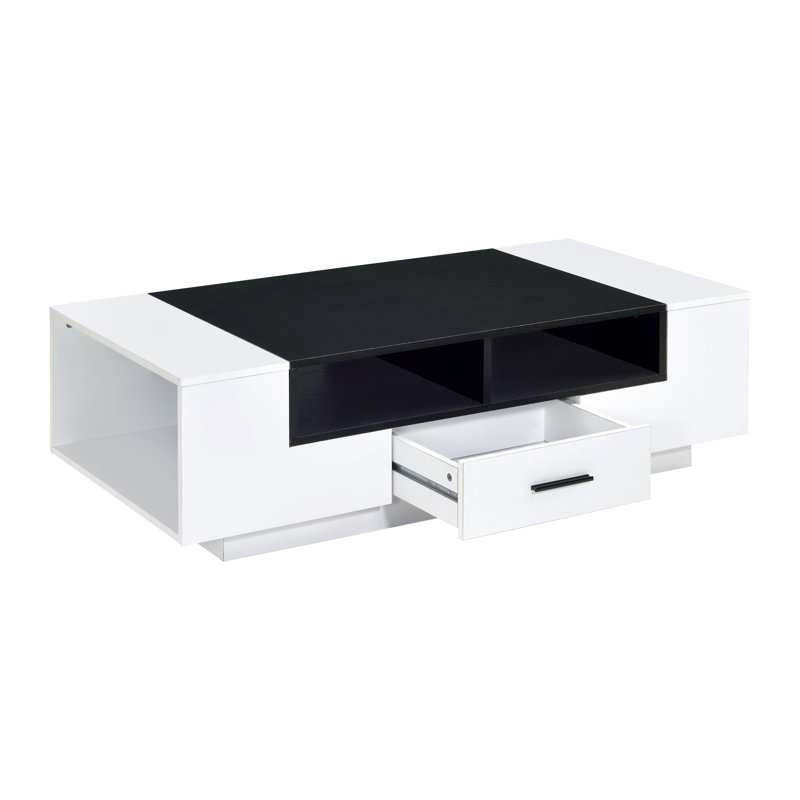 Coffee Table, White & Black