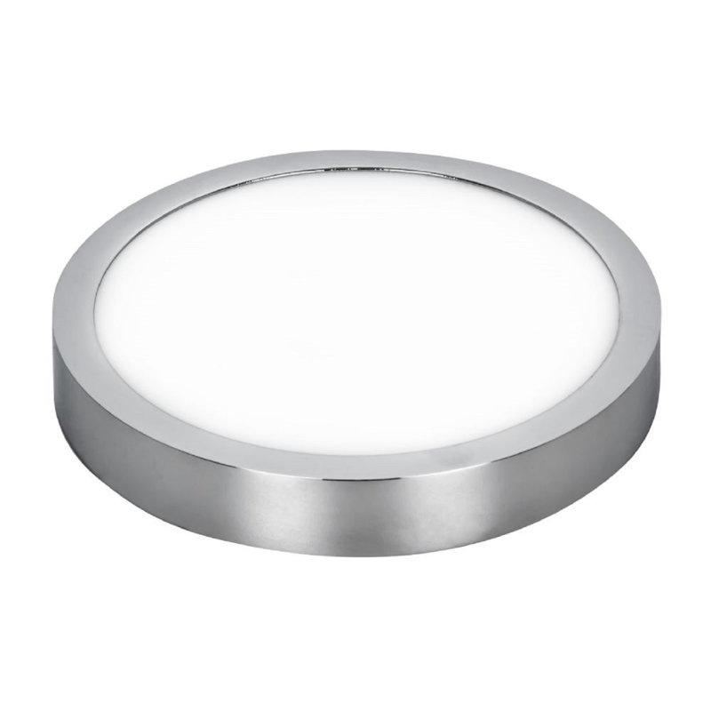 Teleo LED Flush Mount, 2.5cm H x 17cm W x 17cm D, White