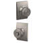 F Series Bowery Privacy Knobset with Century Rosette-22335220