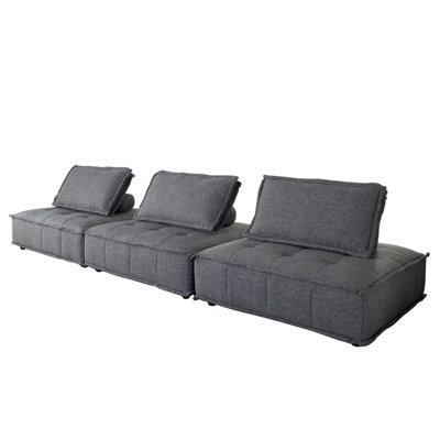Platform Upholstered Sectional Symmetrical
