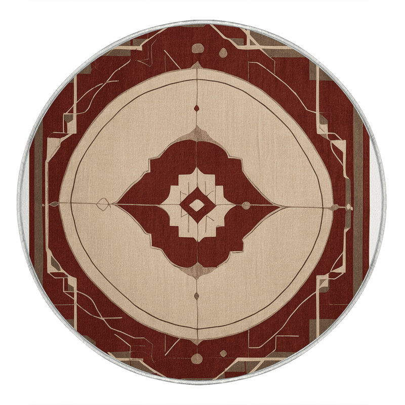 Parallel Realms Rug, Round 5'