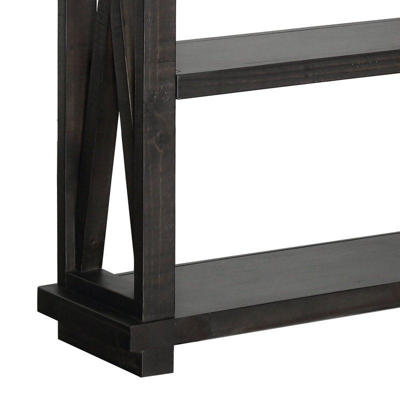 Bibliothèque en bois massif Kilby, H 54 po x l 39 po x P 14 po (3 tablettes)