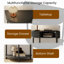 Console moderne en demi-cercle cannelé 31,5 po Modern-124237638