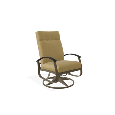 Chaise de patio pivotante avec coussins Askar