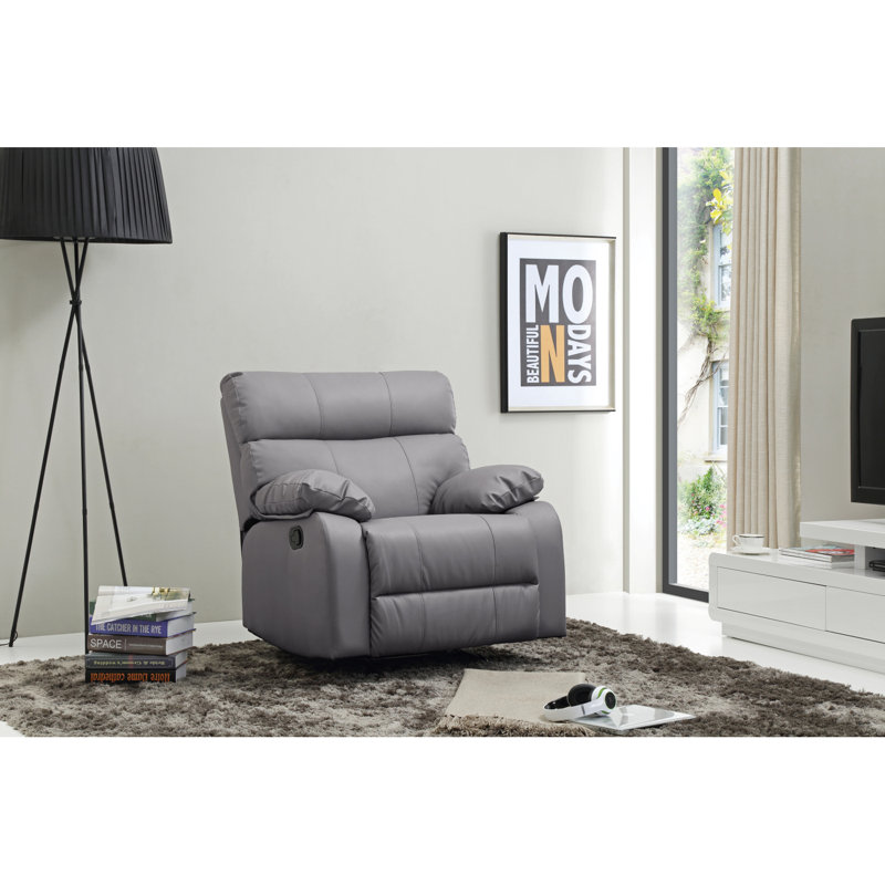 Fauteuil inclinable et berçant Glory Furniture Manny, Gris