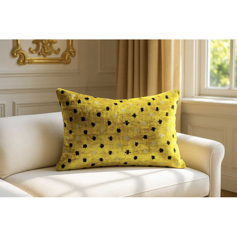 Silk Velvet Lumbar Pillow Cover & Insert By Metrohouse Designs