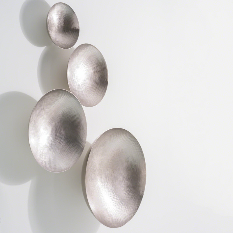 Indira Wall Bowl, 19" H x 19" W x 6" D, Antique Nickel