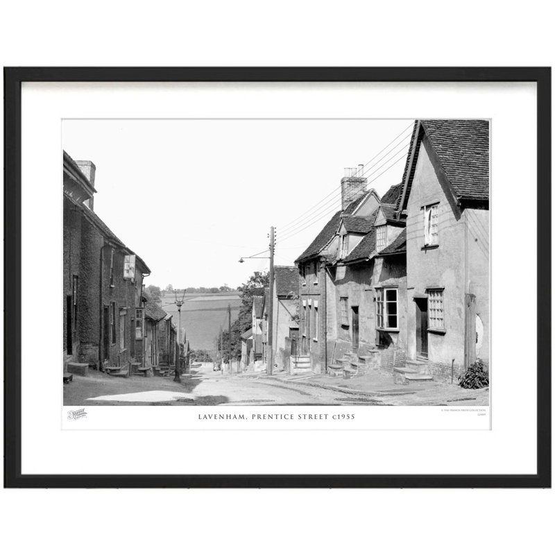 Lavenham, Prentice Street C1955 by Francis Frith - Single Picture Frame Print, 45cm H x 60cm W x 2.3cm D