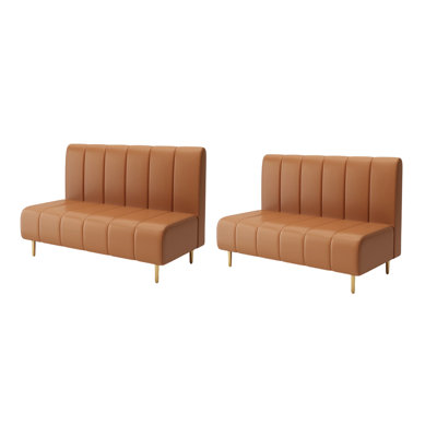 Banc rembourré en similicuir Farver
