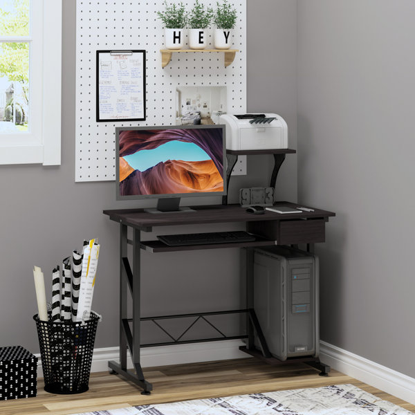 Inbox Zero Bequette Metal Base Computer Desk | Wayfair.co.uk