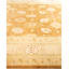 Tapis jaune / beige / brun noué à la main de conception unique 8 pi 3 po x 10 pi 7 po Hayner