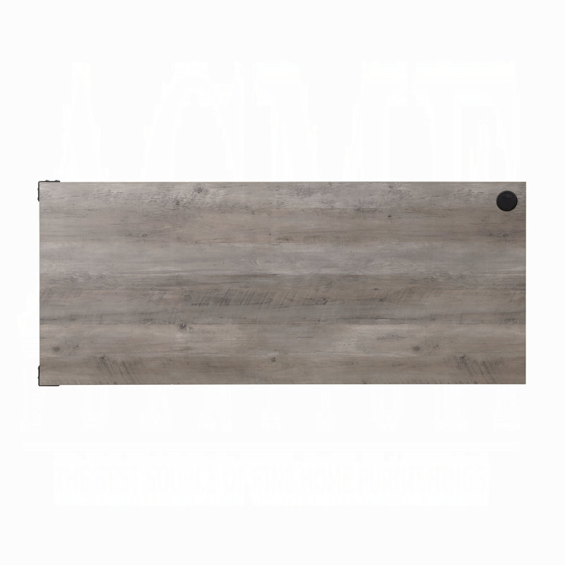Zakwani Writing Desk Component Table, Gray Oak